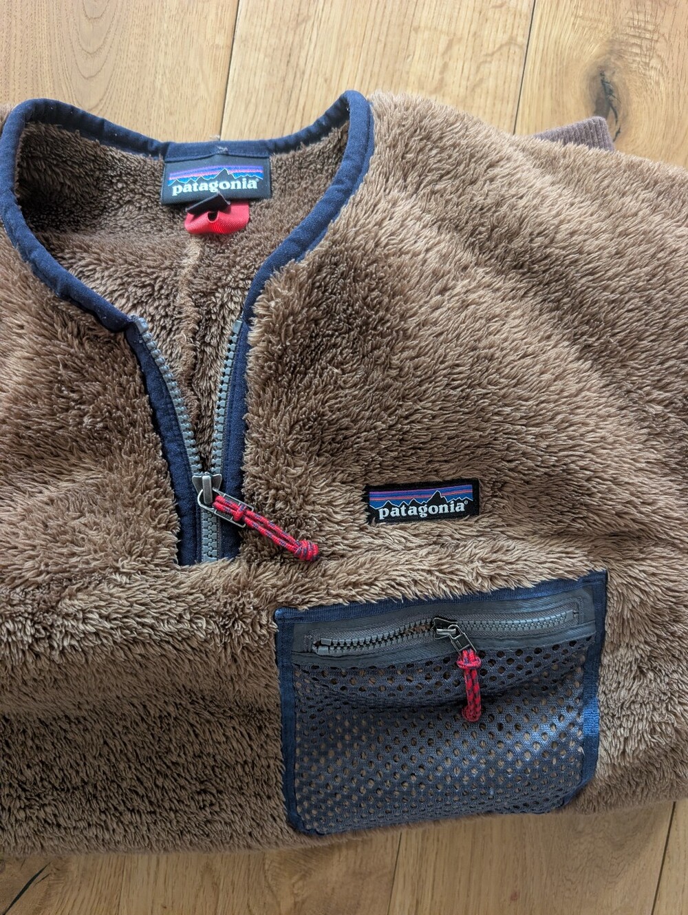 Patagonia Unisex (Men's Medium) Teddy Bear Fleece Pullover 3/4 Zip